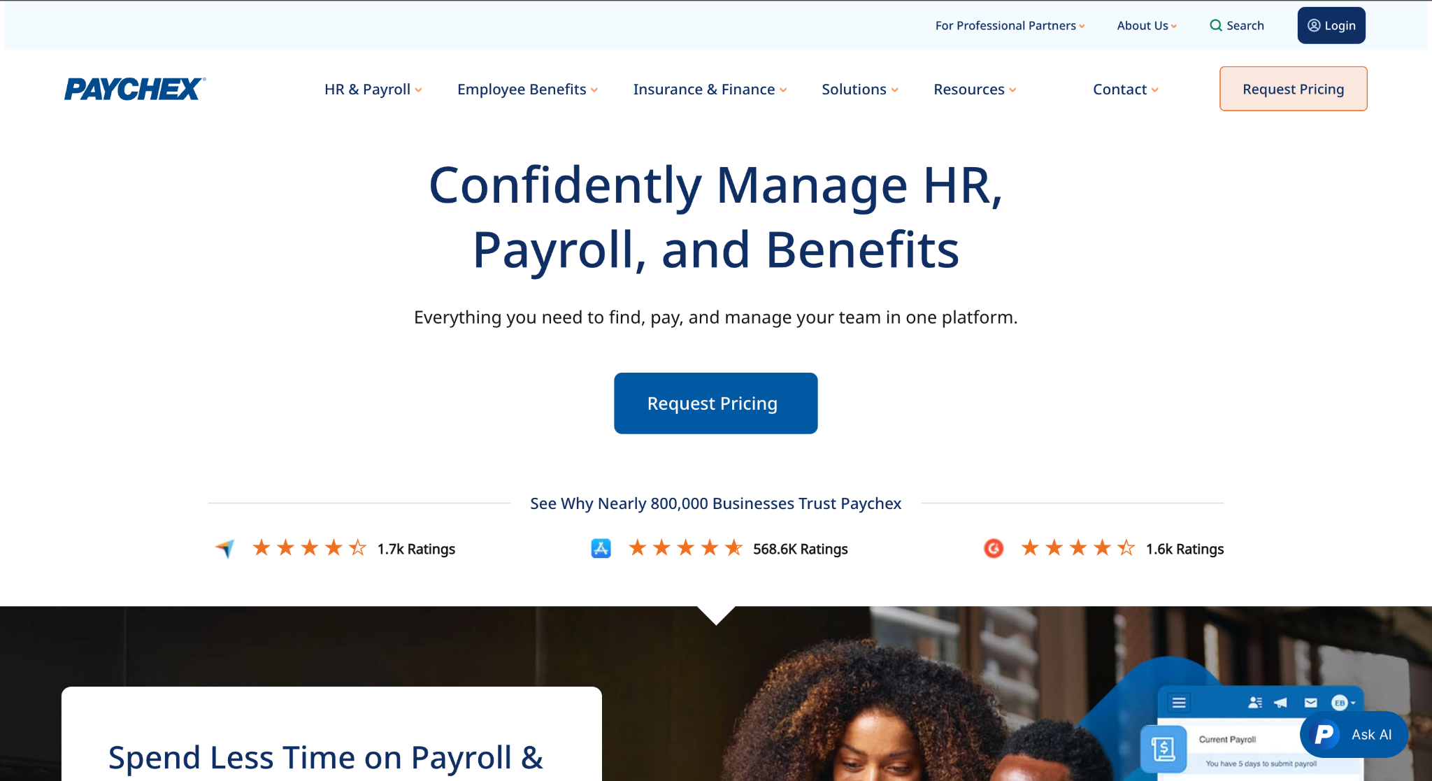 Paychex Screenshot