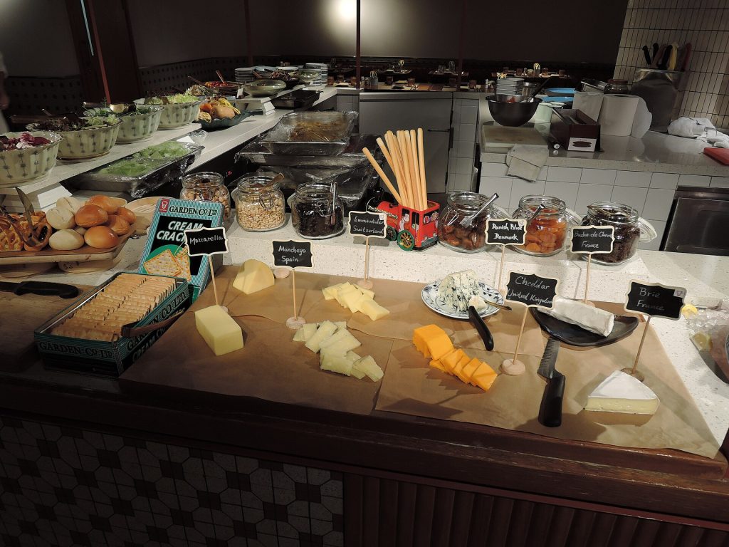 A board game set up on a wooden table
